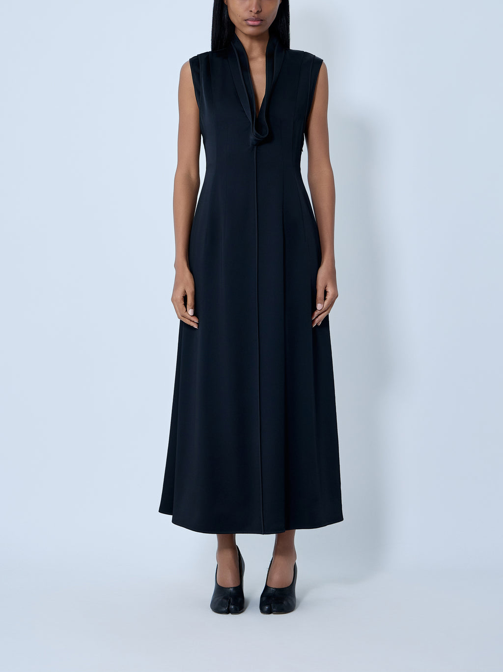 V-Neck Midi Dress