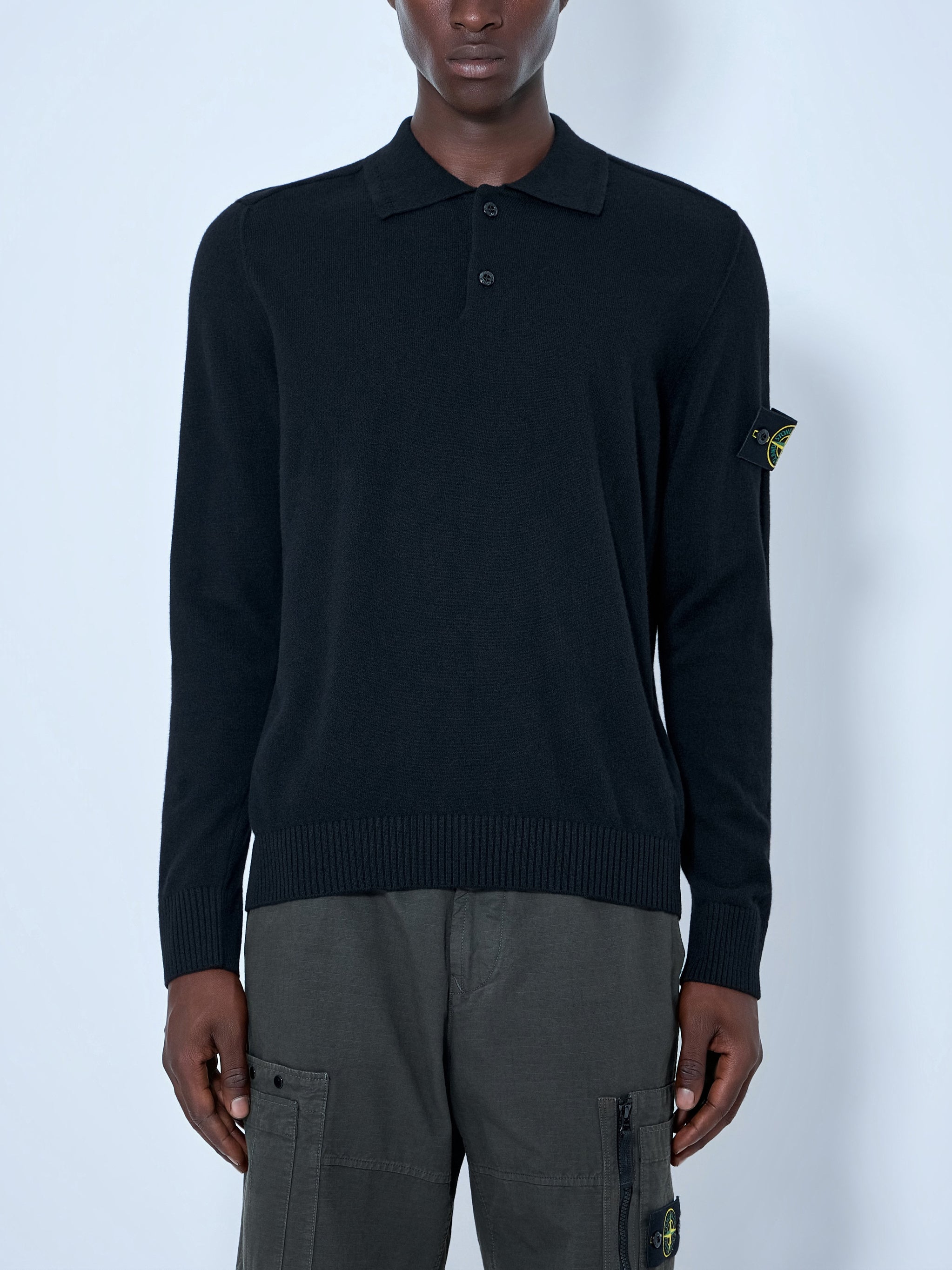 Long Sleeve Polo Knit
