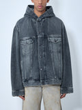 Hooded Denim Jacket