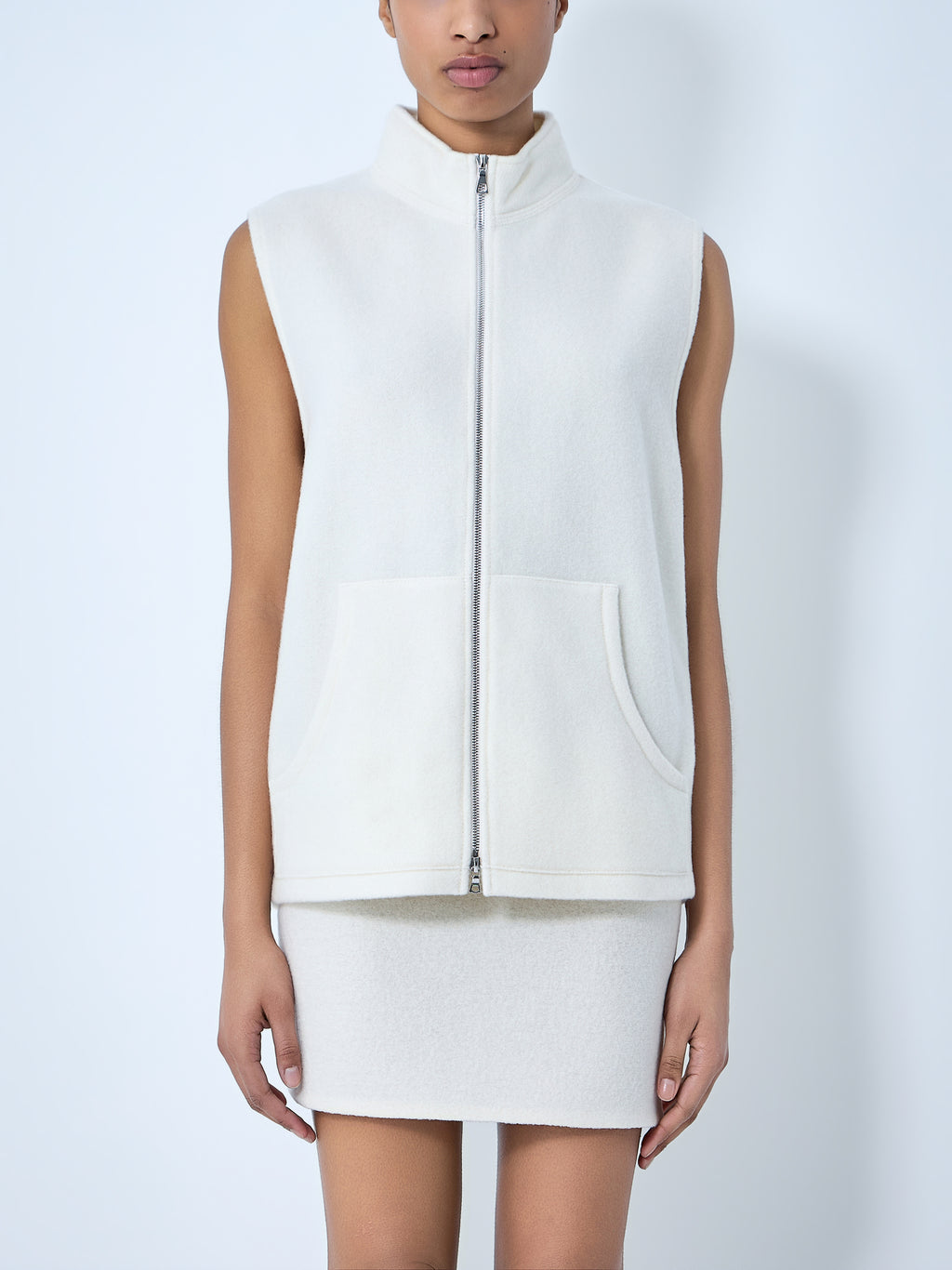 Sleeveless Zip Vest