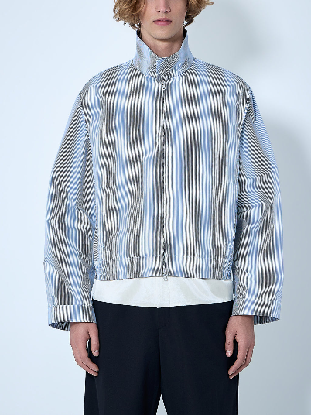 Striped Zip-Up Jacket