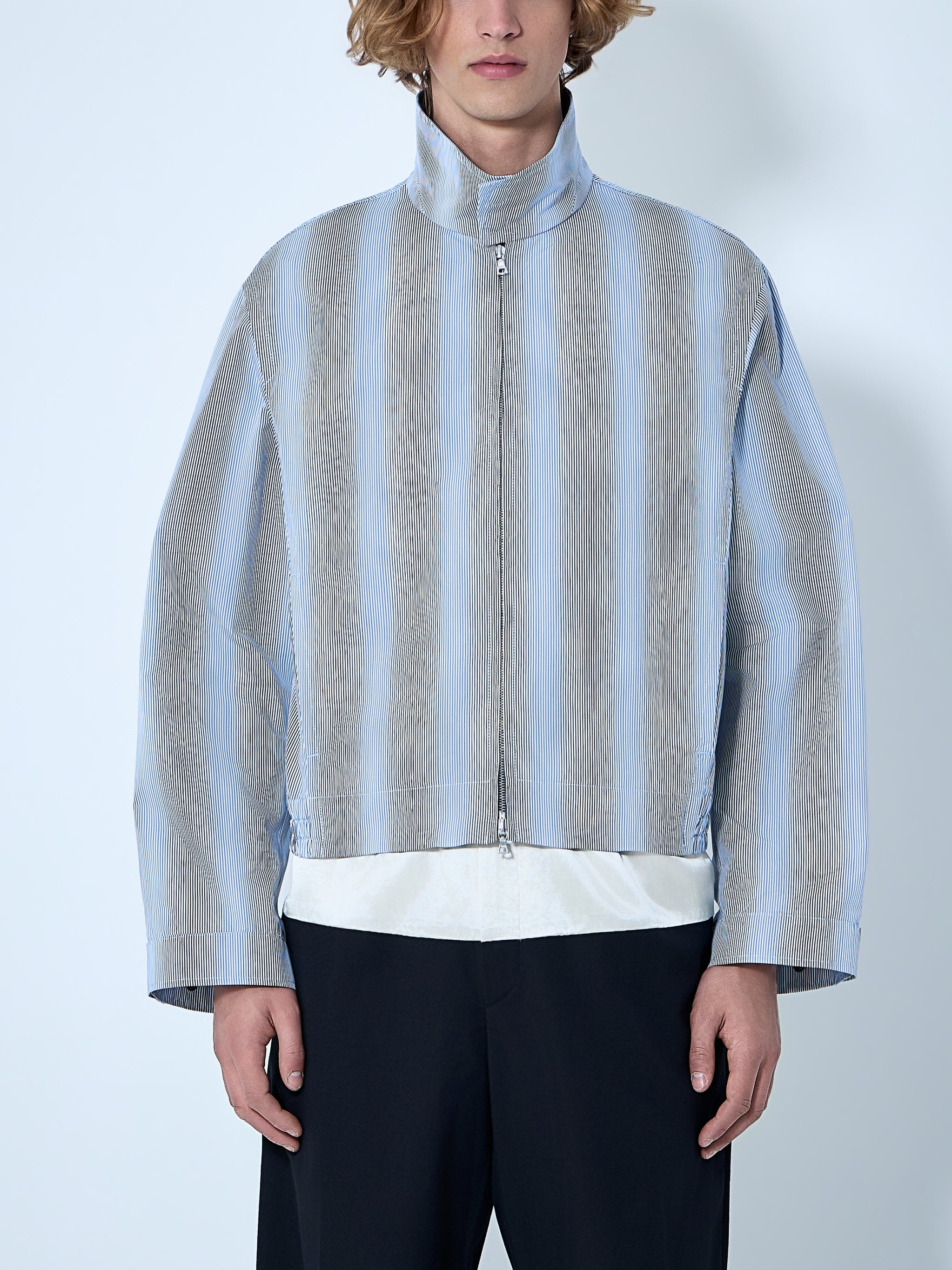 Striped Zip-Up Jacket