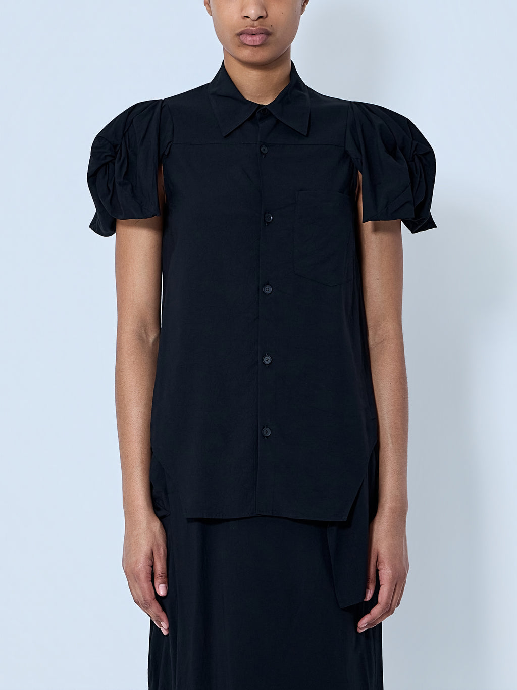 Twisted Sleeve Blouse