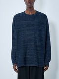 7G 2PLY Pallarel Yarn Button Detail Sweater