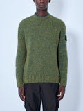 Crewneck Textured Knit Sweater