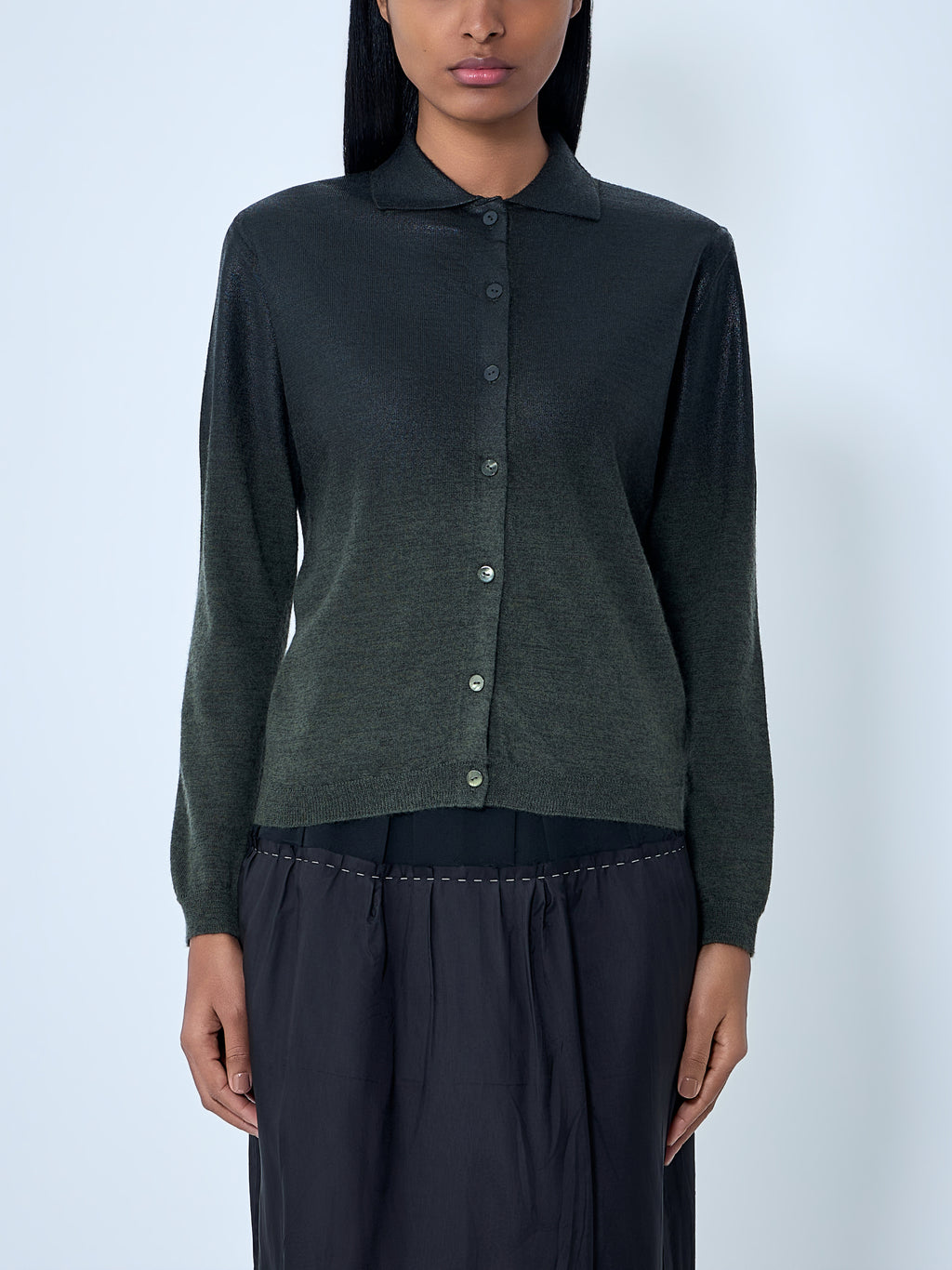 Button-Up Knit Cardigan