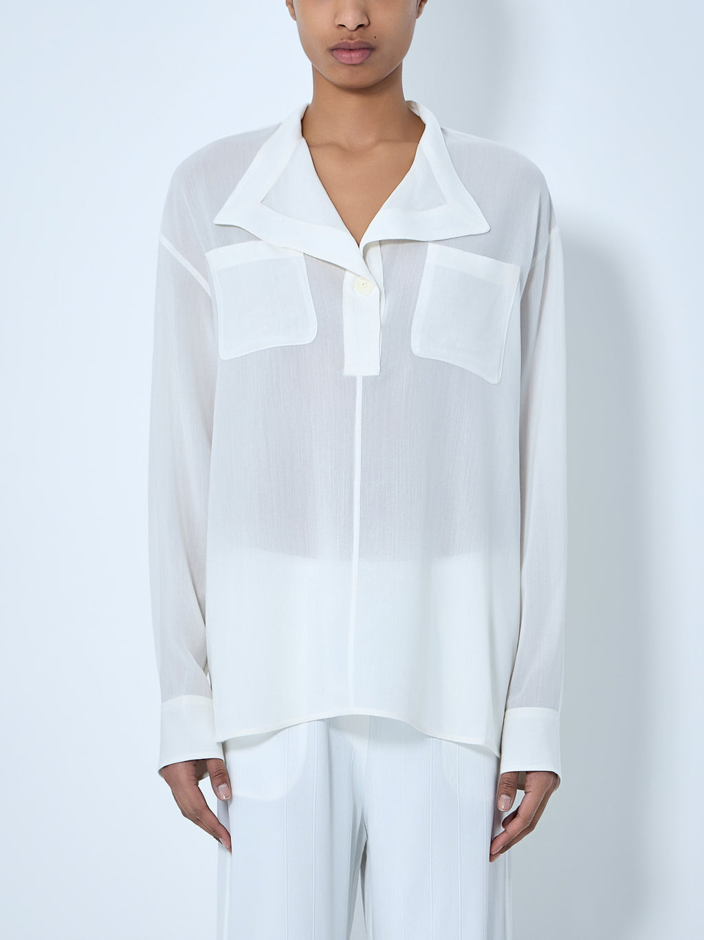 Sheer Silk Blouse