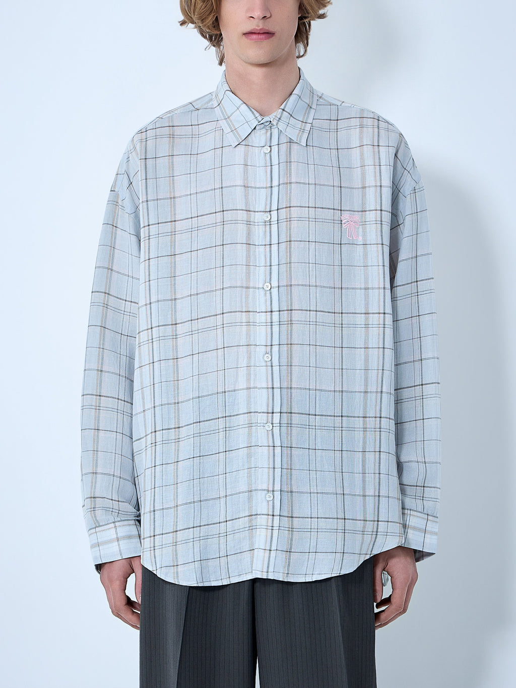 Plaid Button-Up Shirt