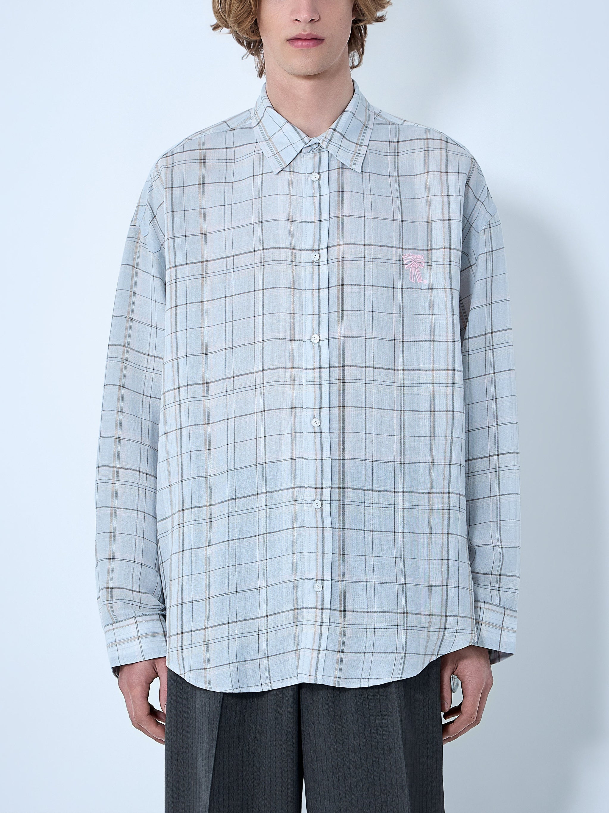 Plaid Button-Up Shirt