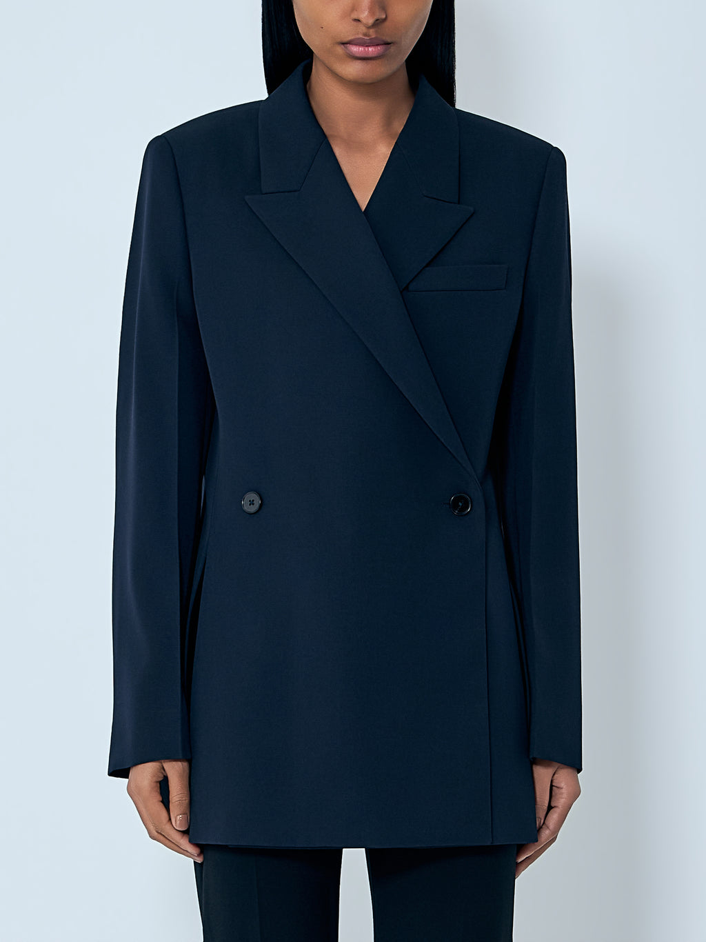 Double-Breasted Wool Blazer