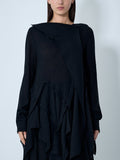 Gauzed Frilled Blouse