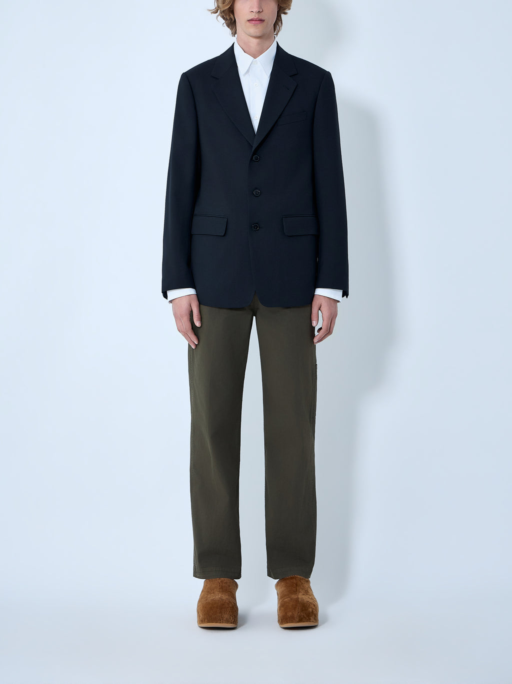 Single-Breasted Wool Blazer