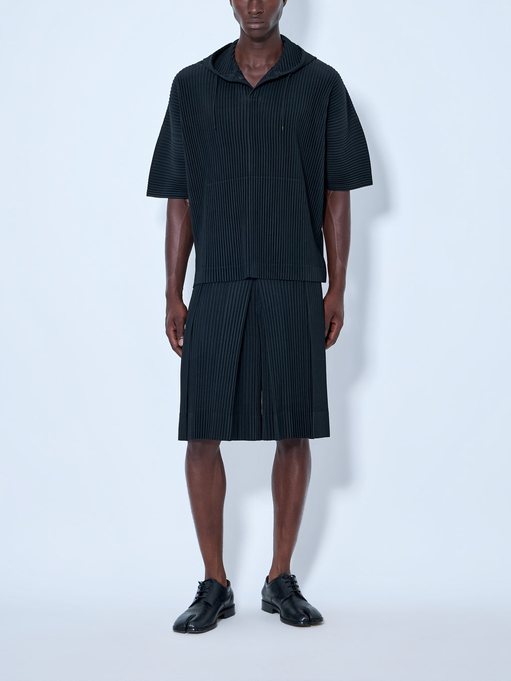 Pleated Short Sleeve Shirt