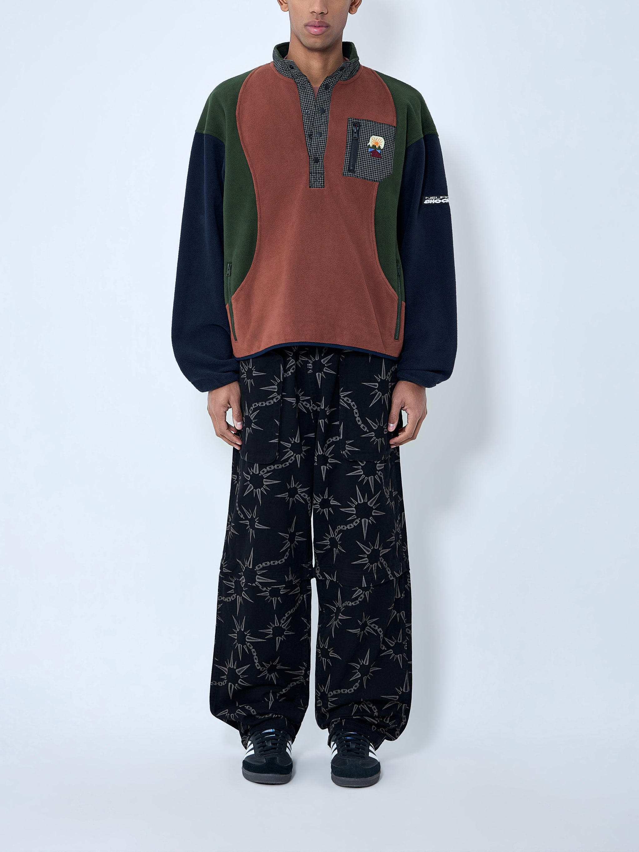 Fleece Pullover With Button Placket