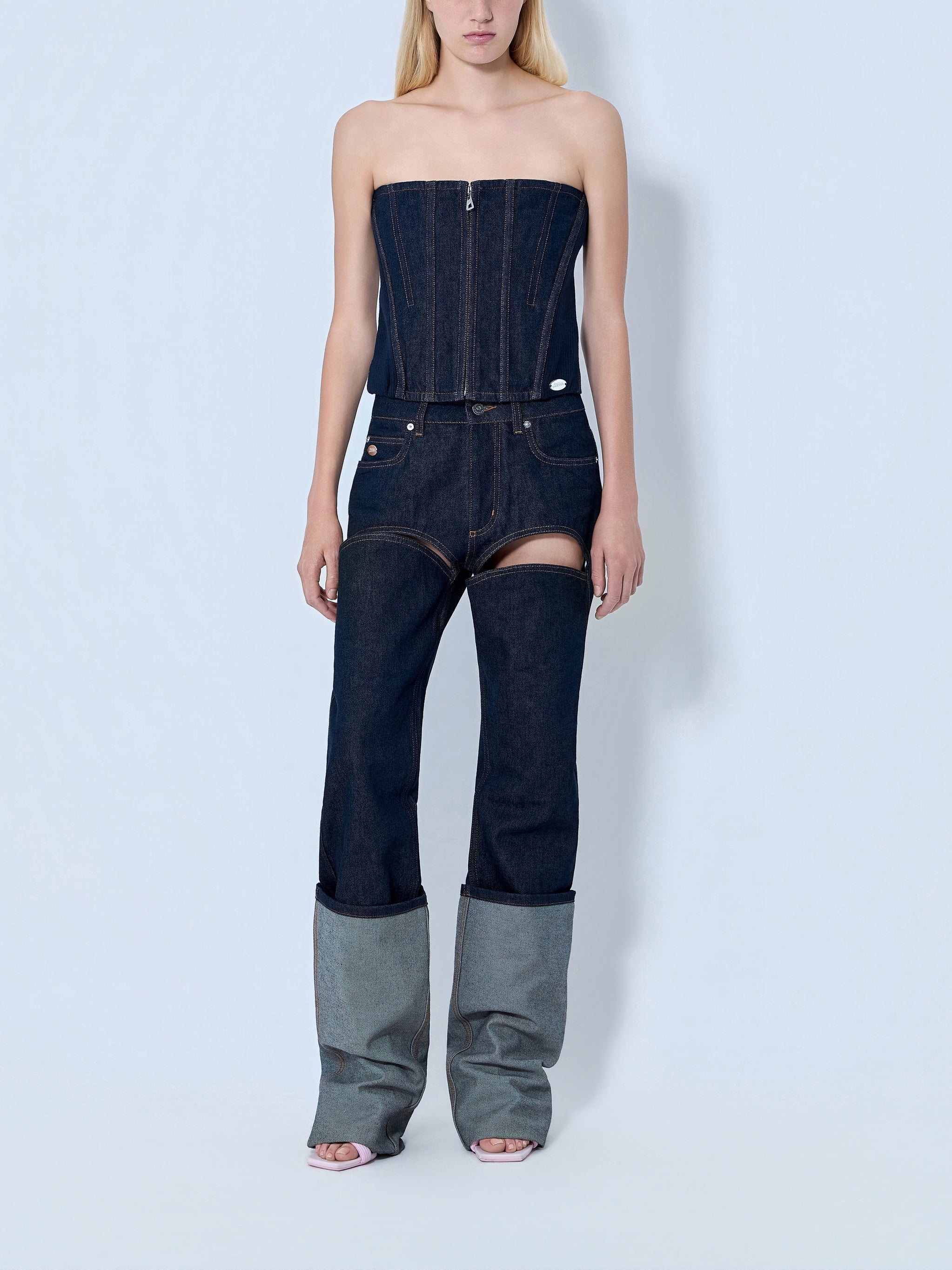 Denim Corset