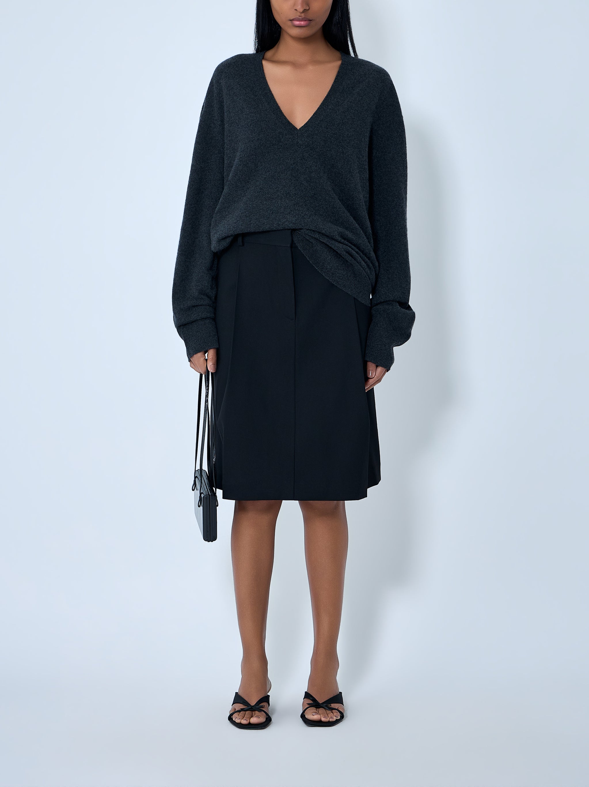Tailored Pleated Skirt