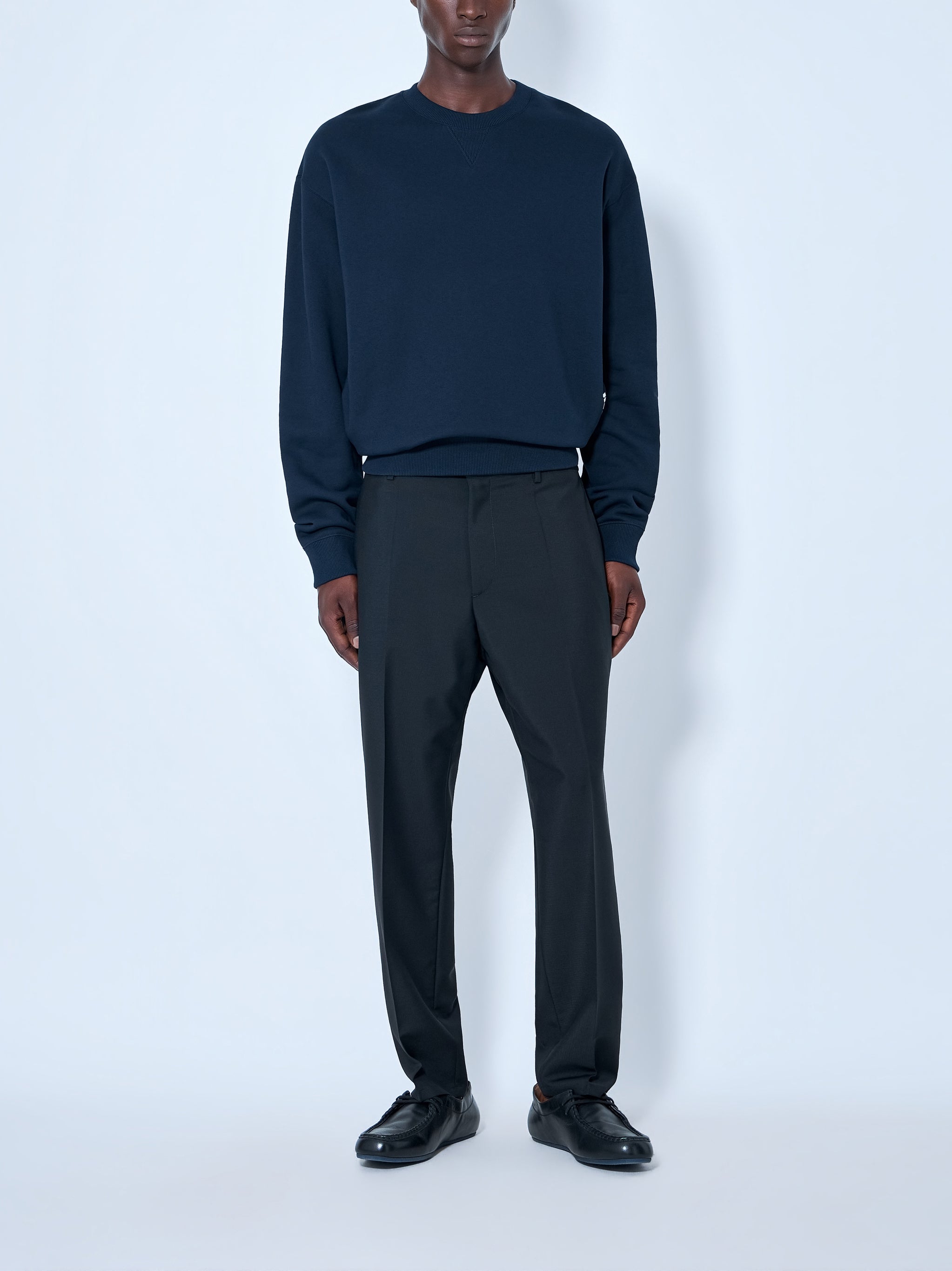 Tapered Cropped-Leg Trousers
