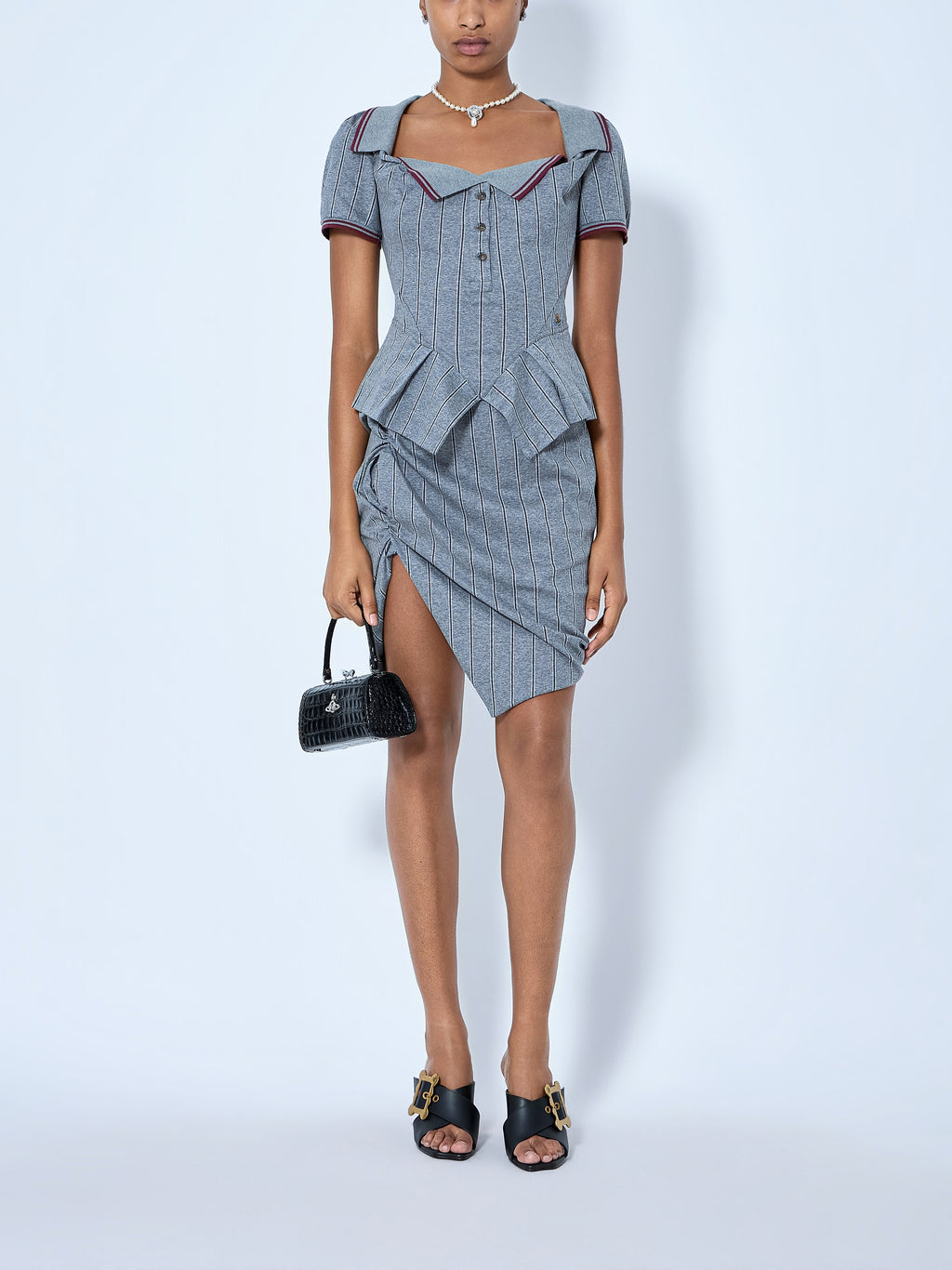 Monday Striped Cotton Polo Shirt