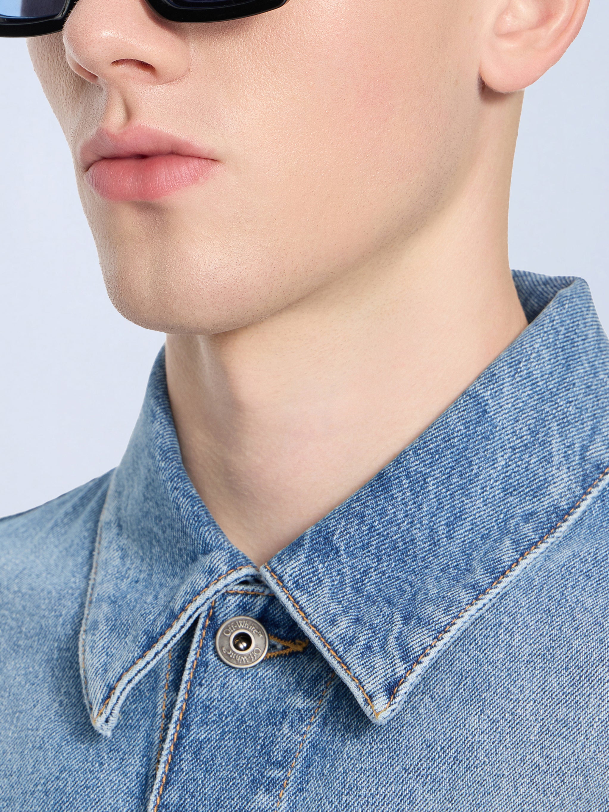Clip On Light Blue Lens Sunglasses