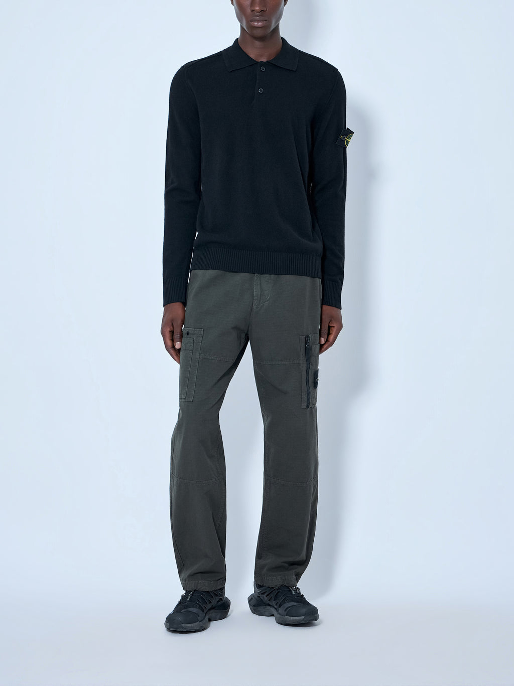 Long Sleeve Polo Knit