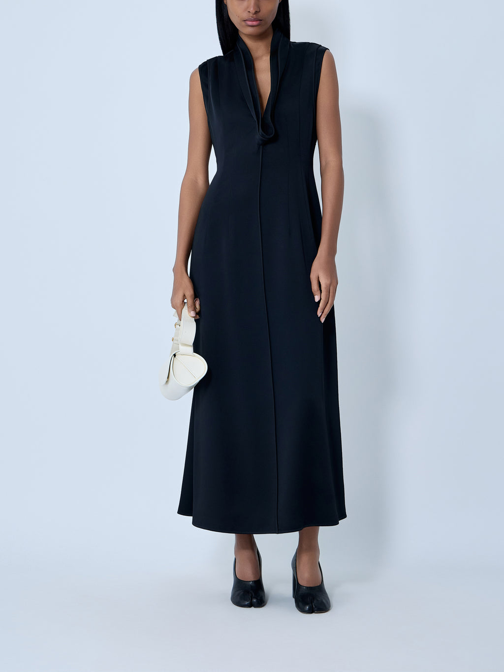 V-Neck Midi Dress