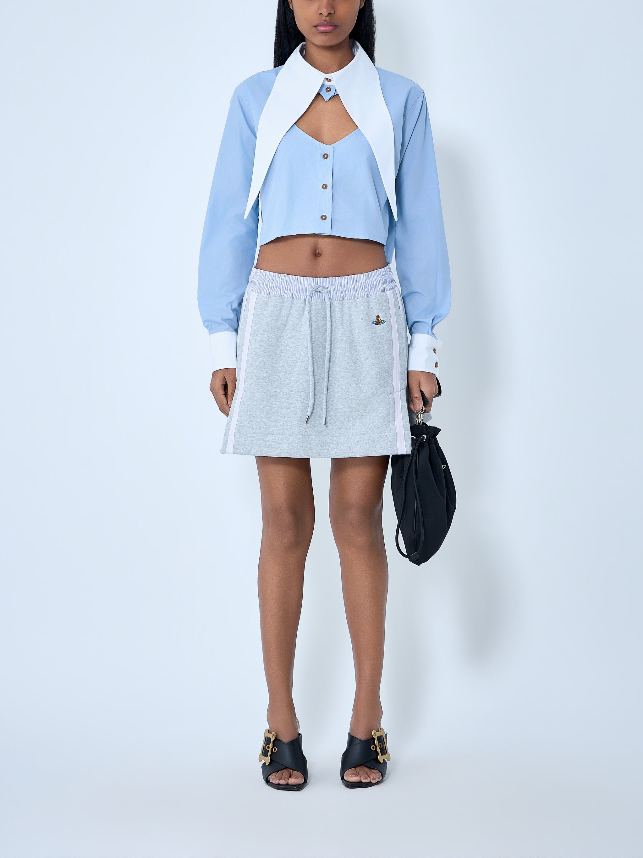 Elasticated Waistband Skirt with Logo Detail