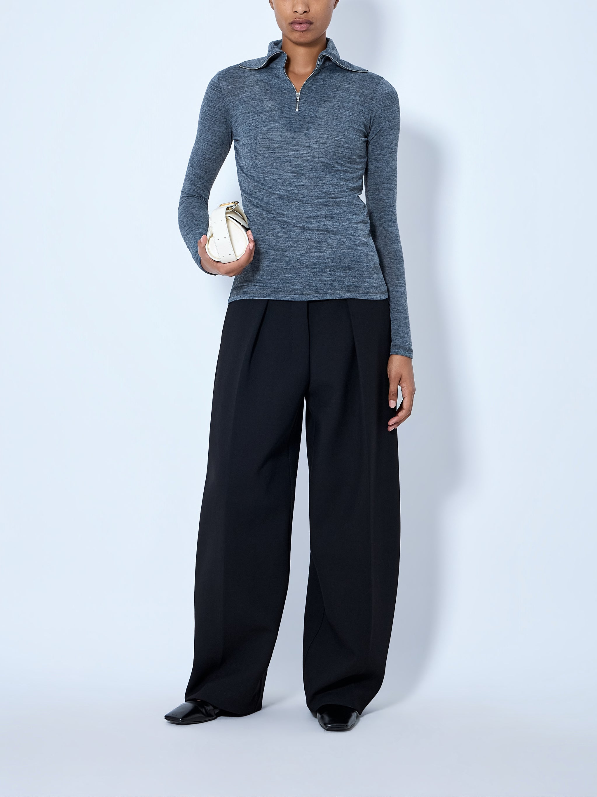 Quarter-Zip Long Sleeve Top