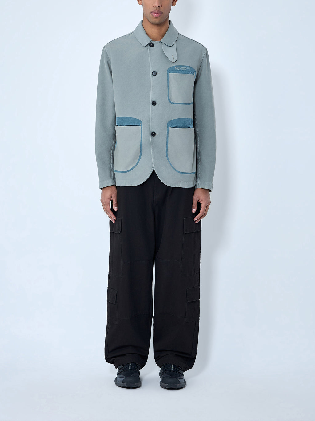 Contrast Pocket Work Jacket