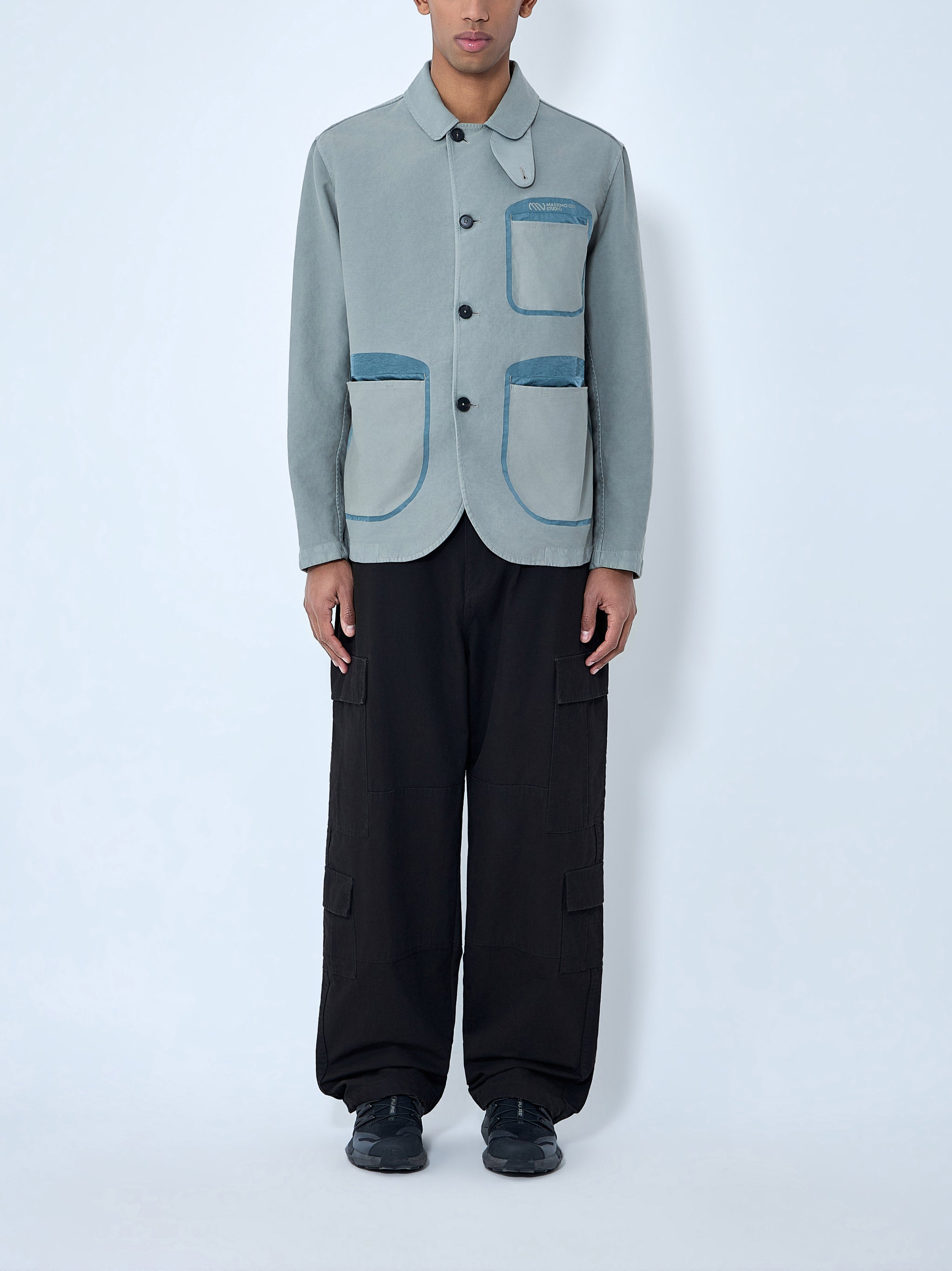 Contrast Pocket Work Jacket