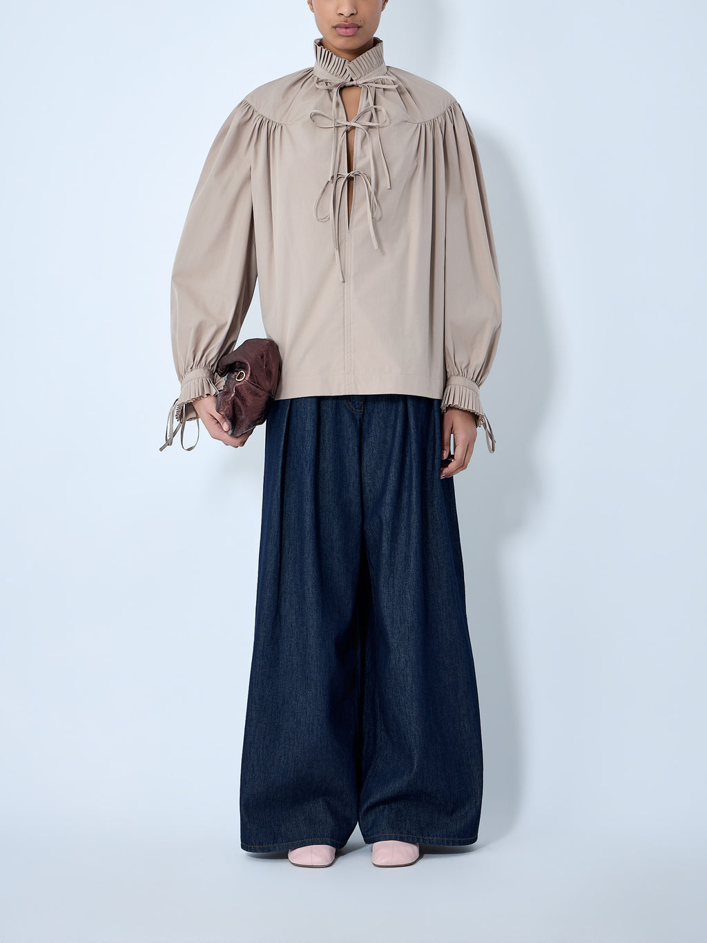 Gathered Neck Blouse