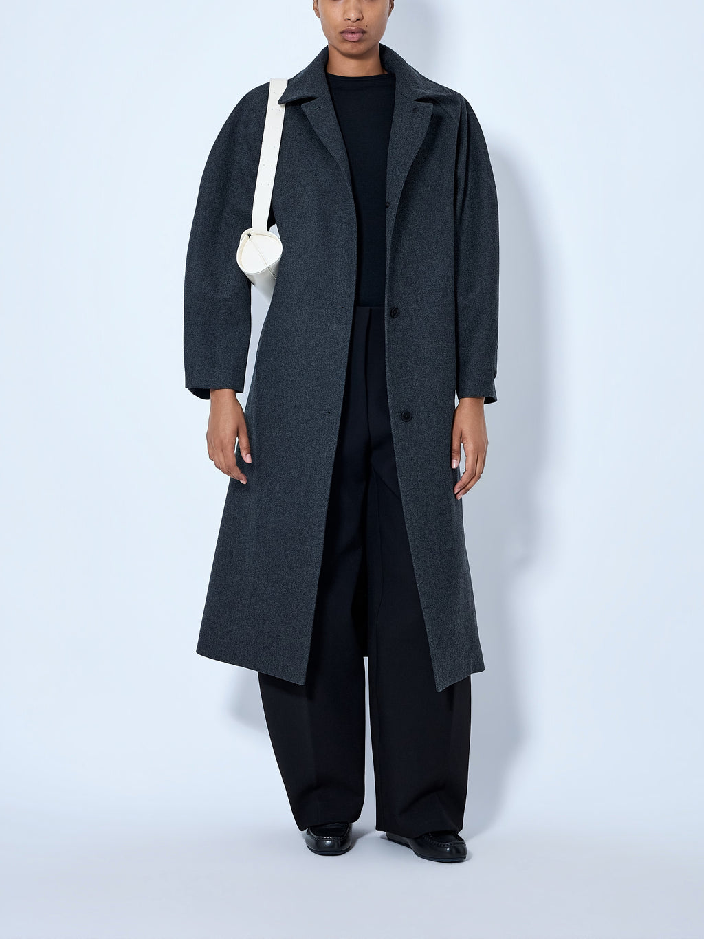 Single-Breasted Wool Coat