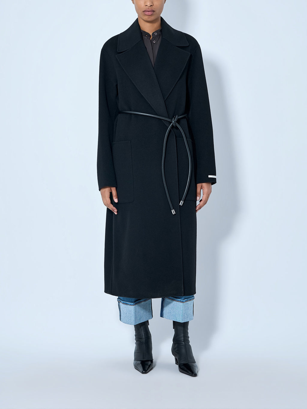 Belted Wool Overcoat