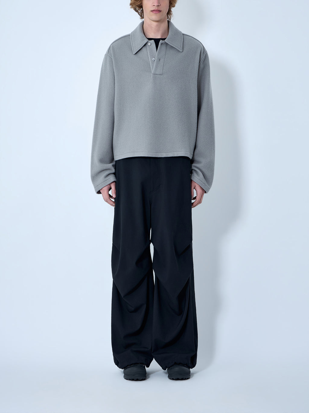 Oversized Polo Knit Jumper
