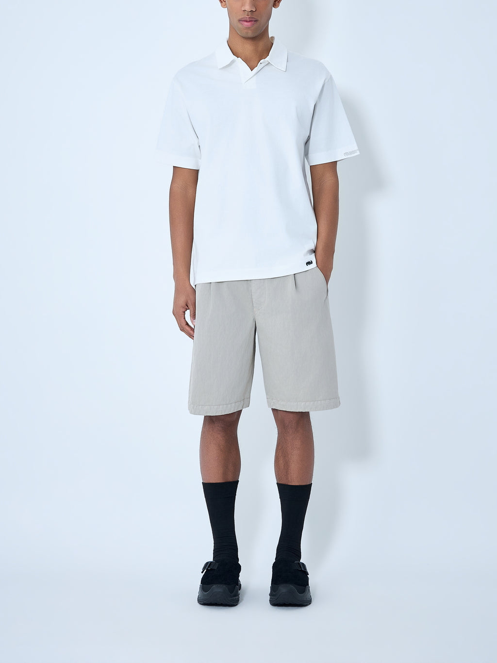 Mercerized Jersey Polo Shorts