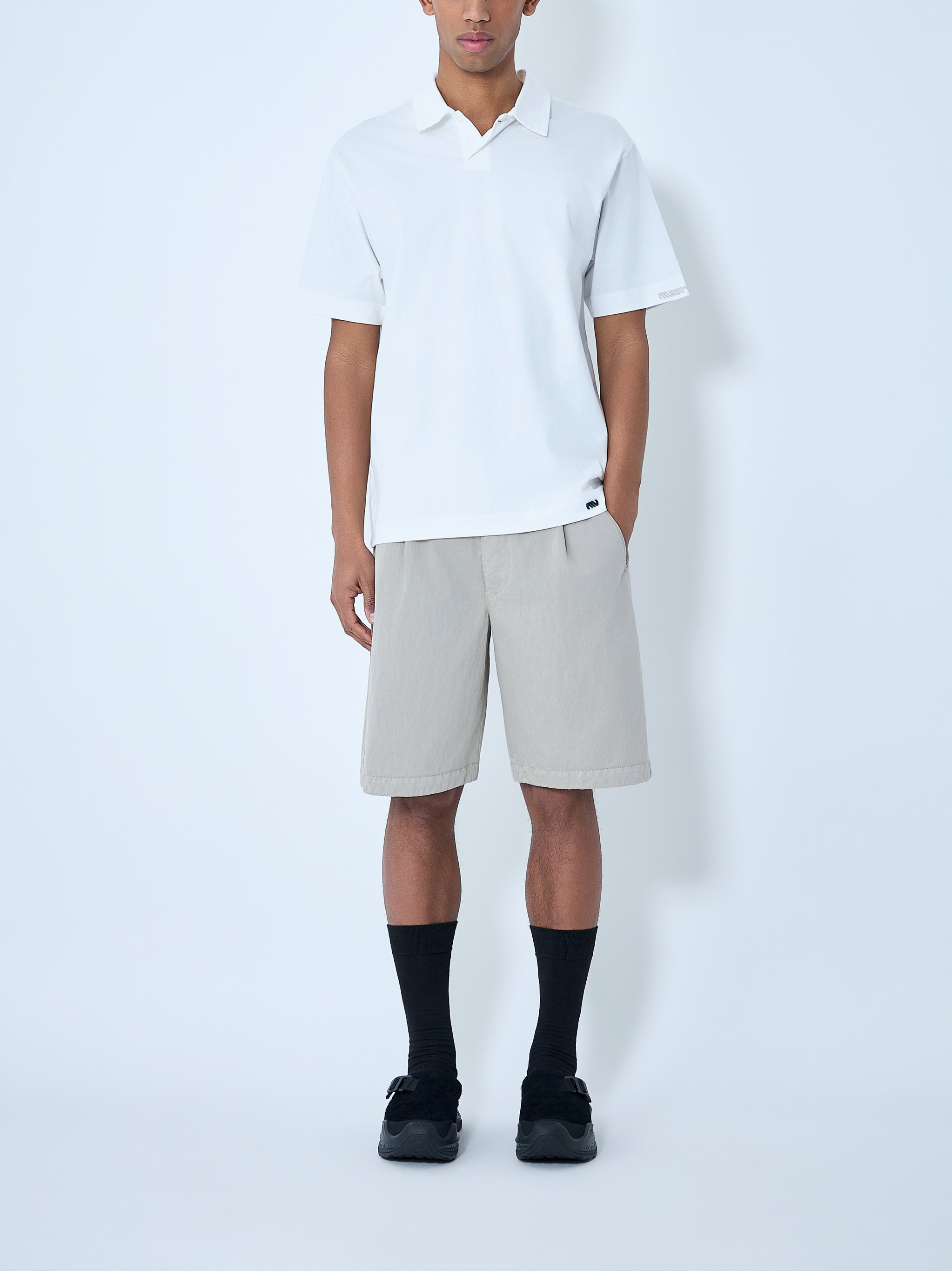 Mercerized Jersey Polo Shorts