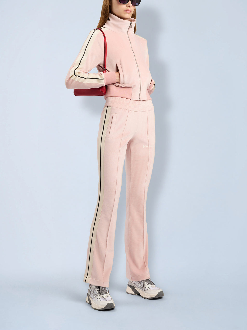 Logo Flare Chenille Track Pants