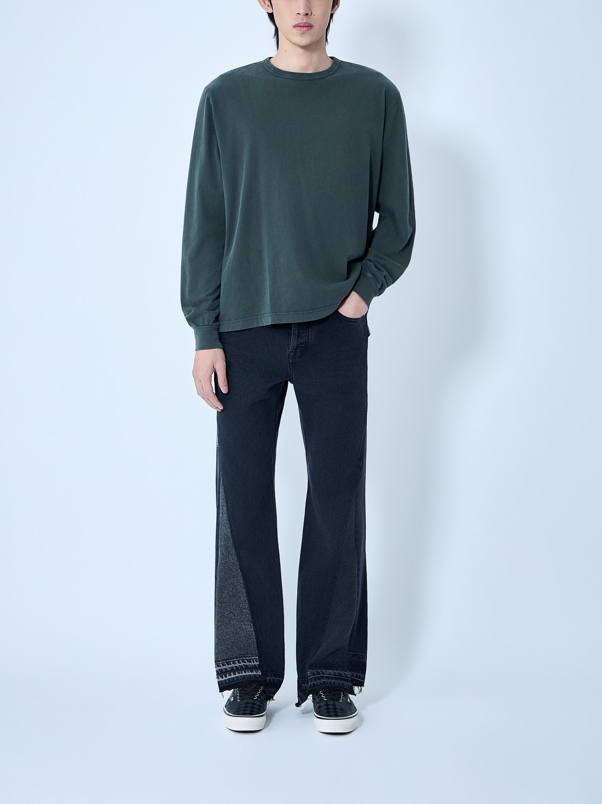 Twisted Wide Leg Jeans