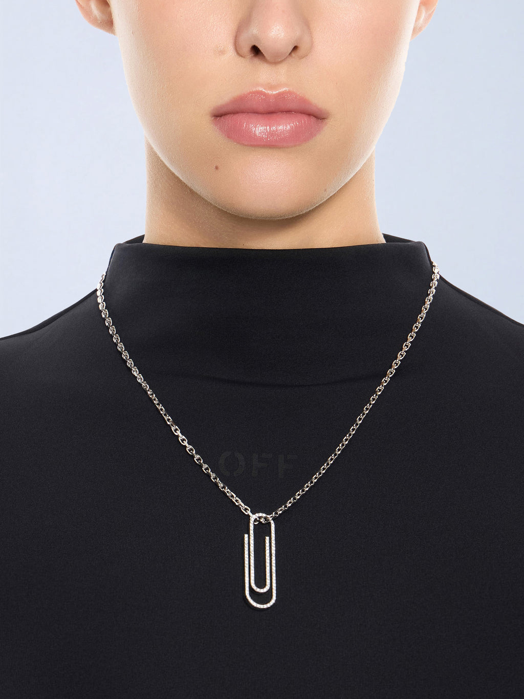 Paperclip Strass Necklace