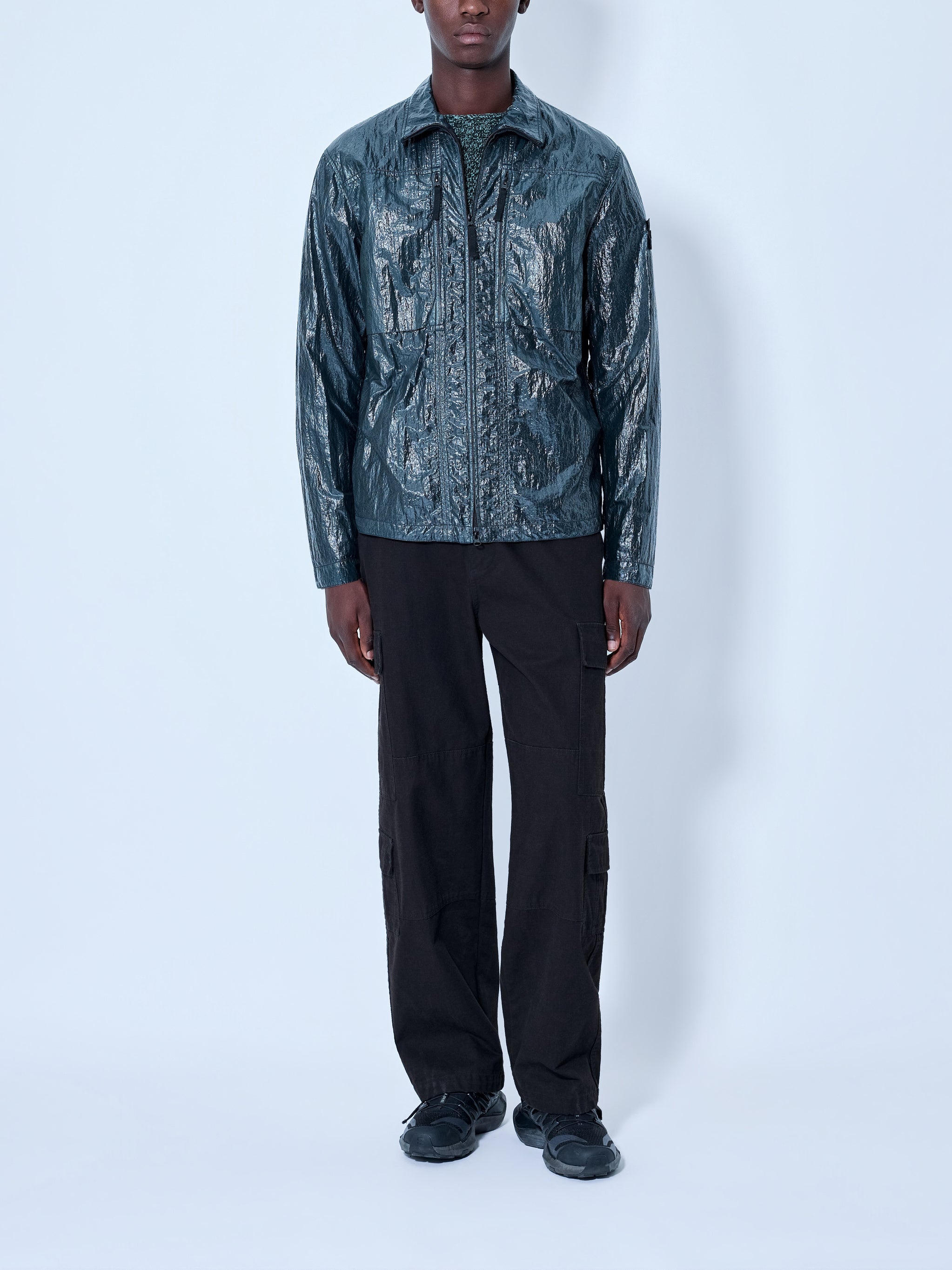 Crinkle-Effect Shirt
