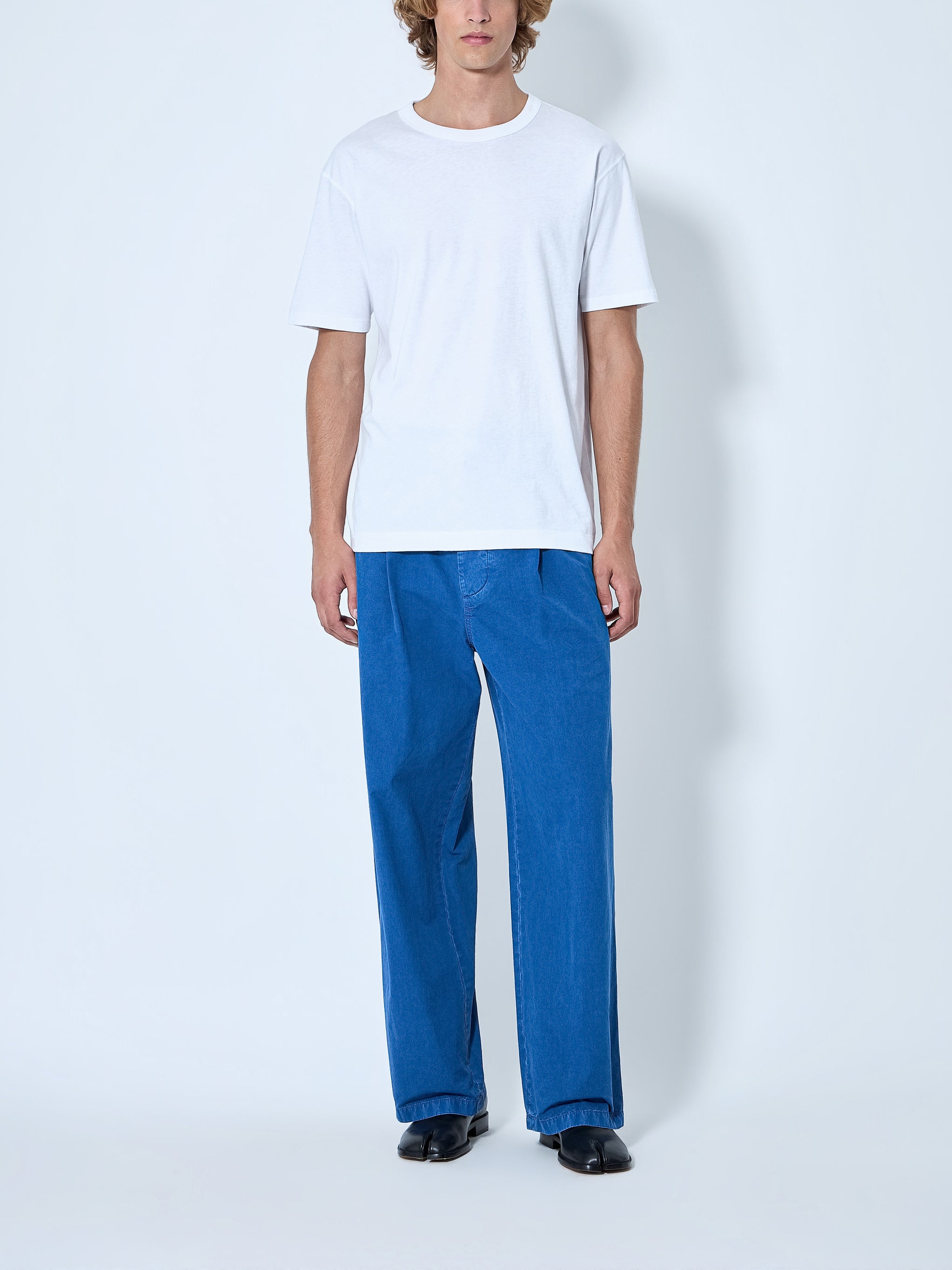 Pleated Wide-Leg Trousers