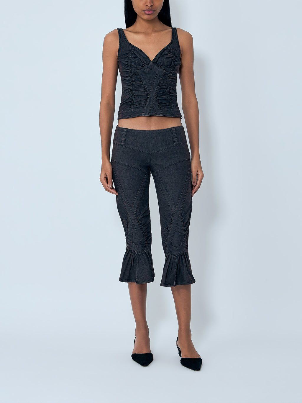 Cropped Flared Jeans
