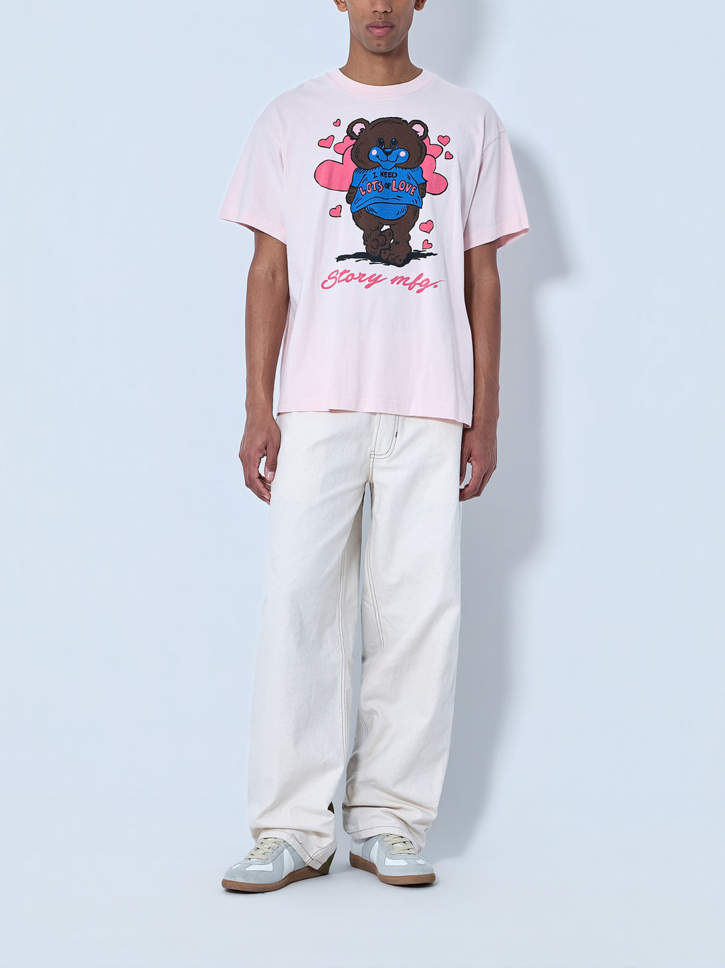Wide-Leg Denim Trousers