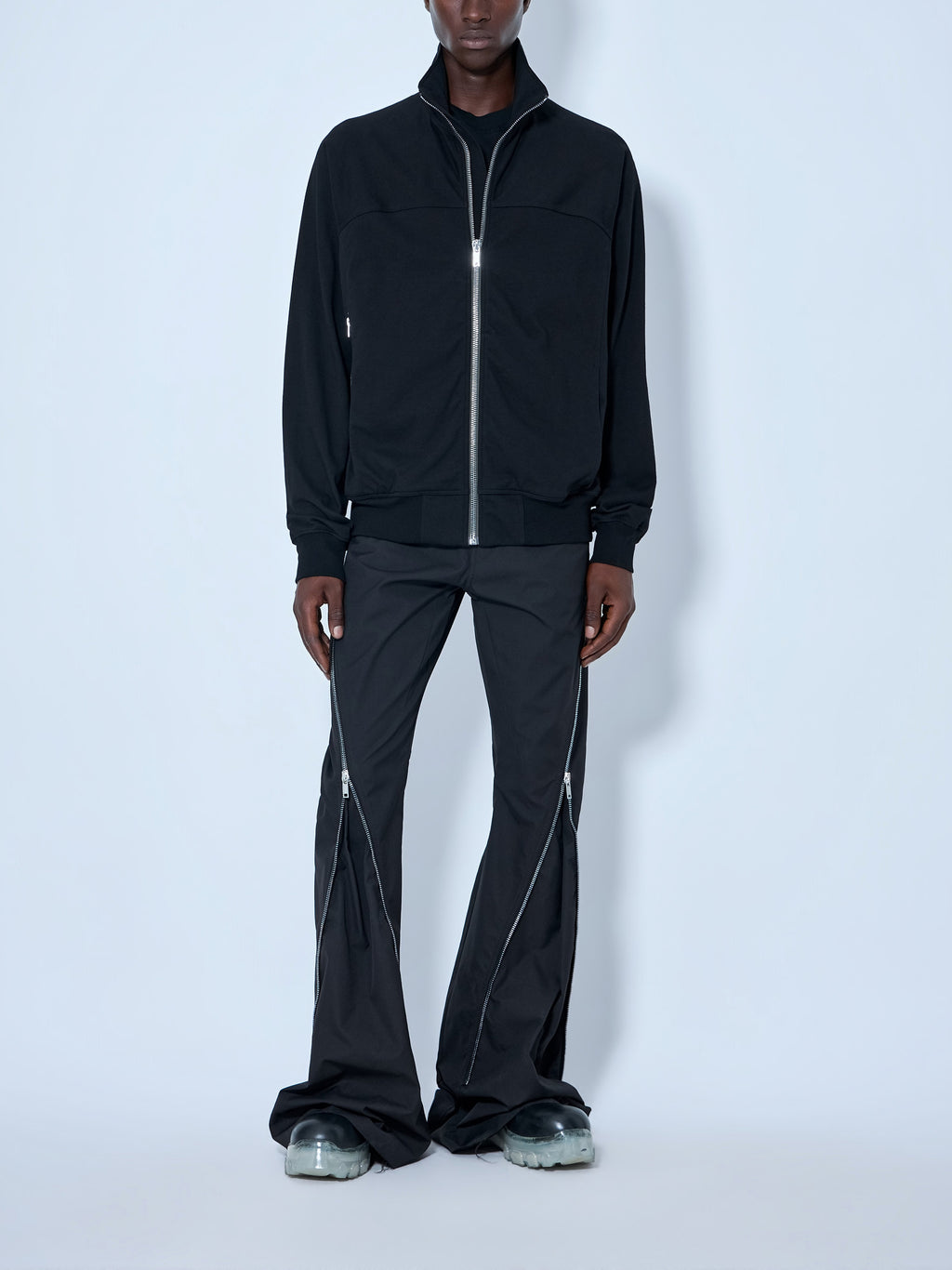 High-Neck Zip-Up Jacket