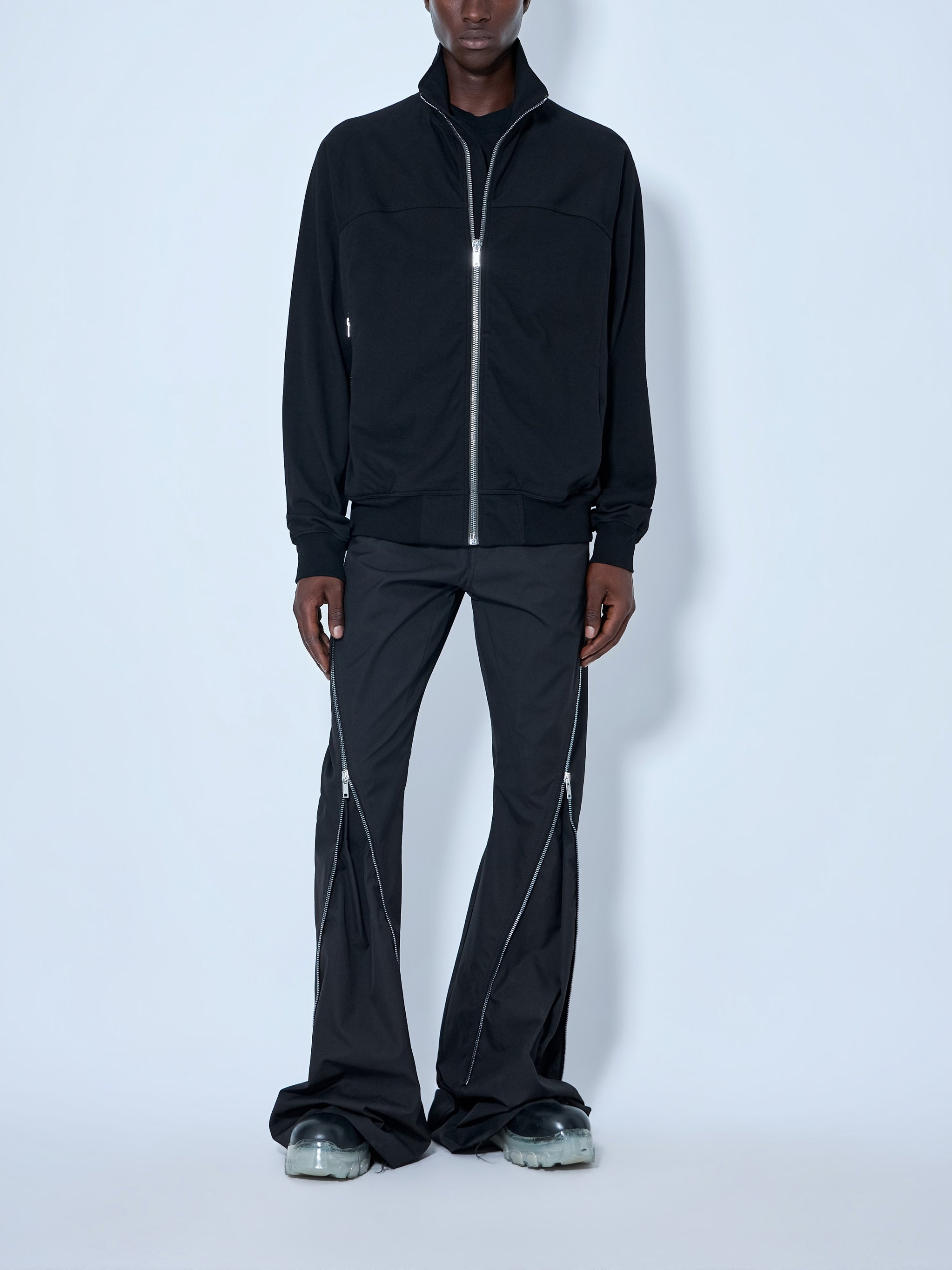 High-Neck Zip-Up Jacket