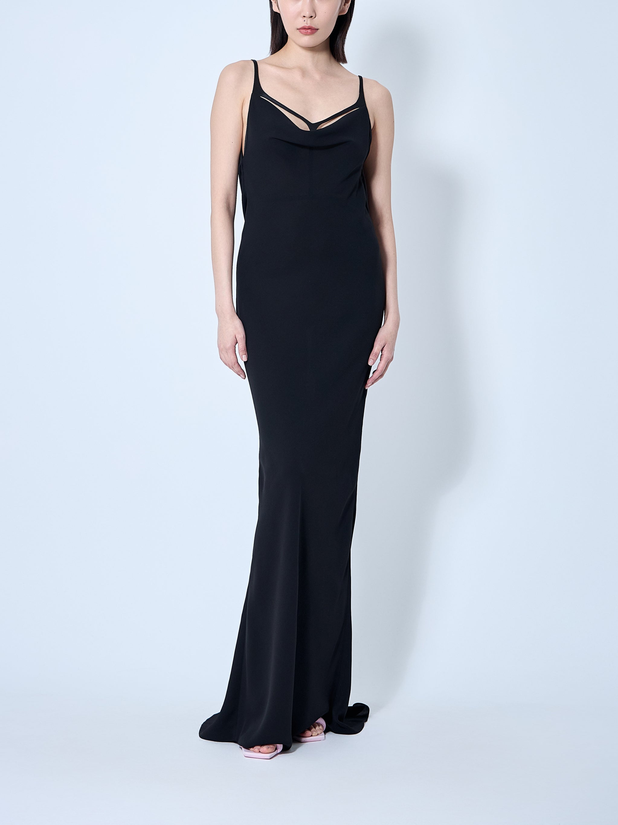 Crepe Maxi Dress