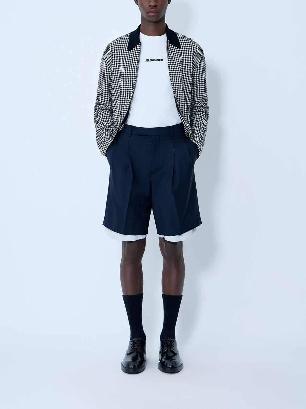 Wool-And-Mohair Shorts