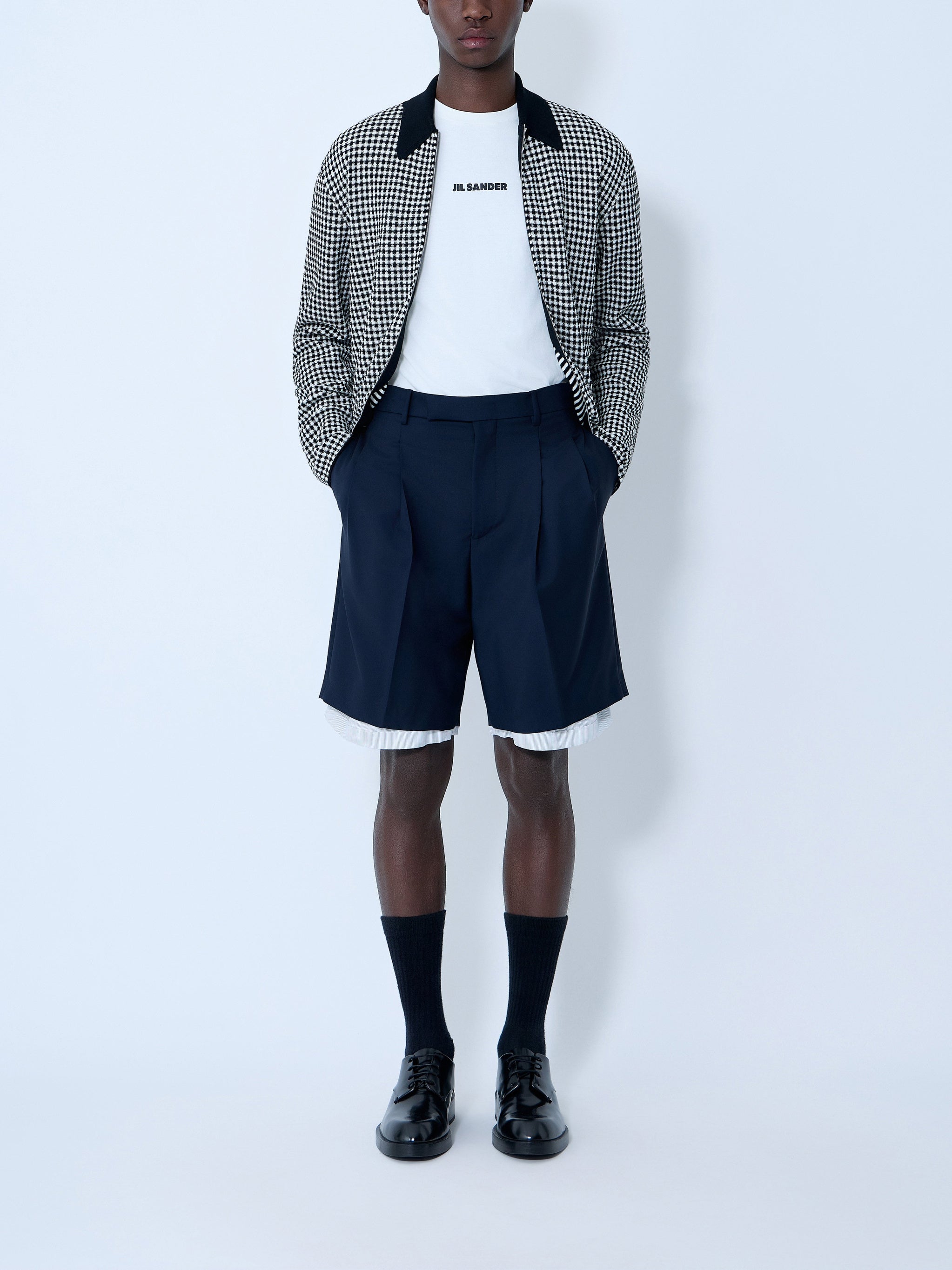 Wool-And-Mohair Shorts