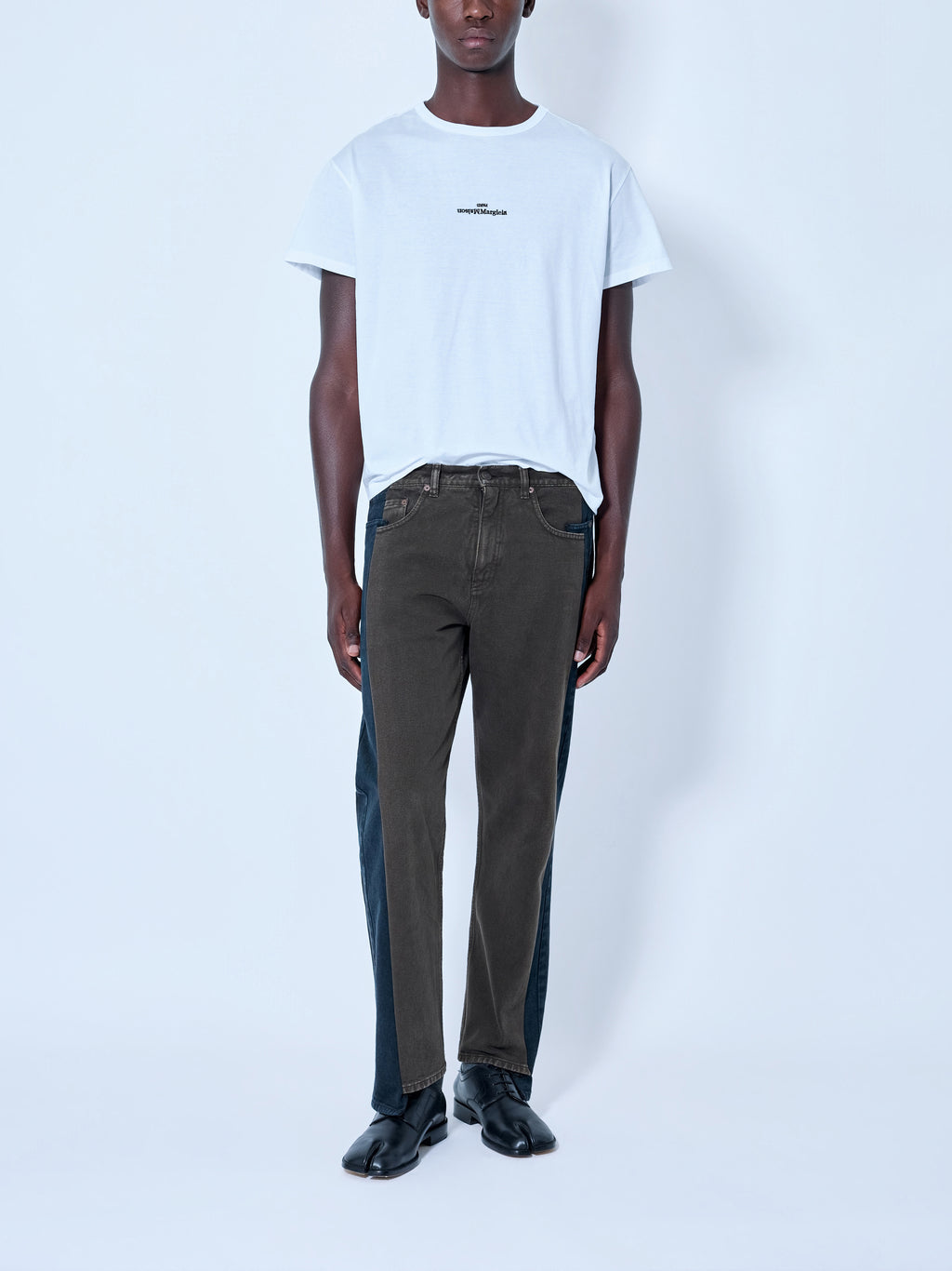 Spliced Denim Trousers