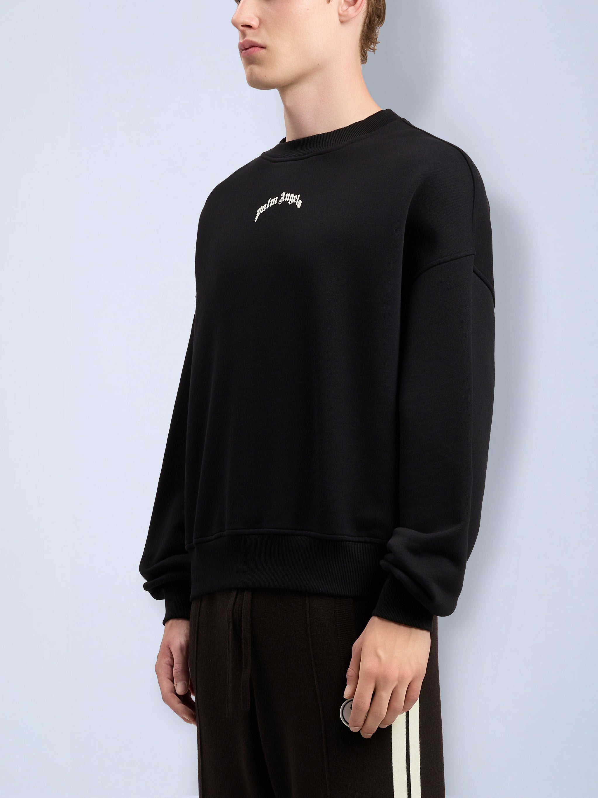 Back Curved Logo Loose Sweatshirt