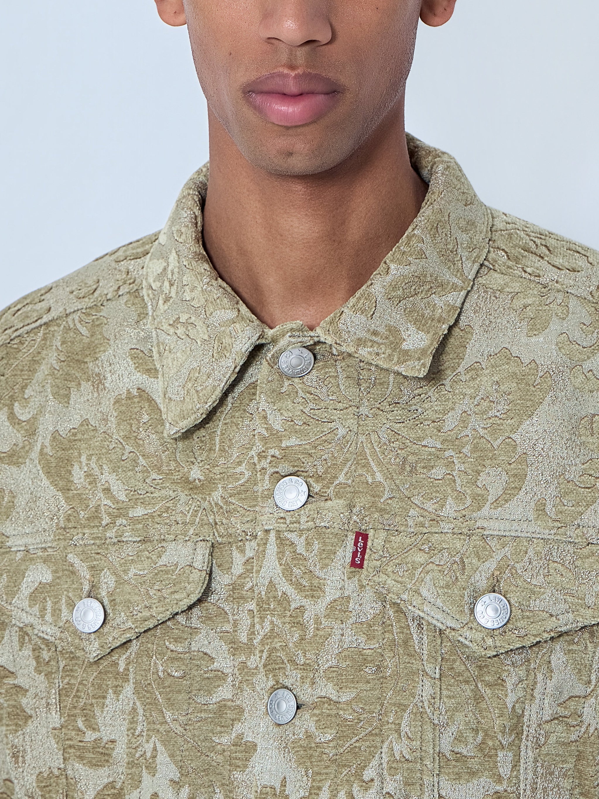 Patterned Denim Jacket